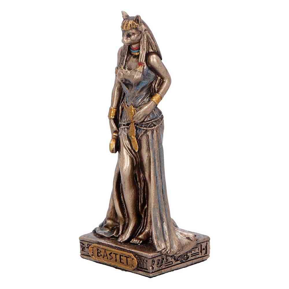 Nemesis Now - Bastet Goddess of Protection (Mini) Dekorative Figur - Bronzefarben